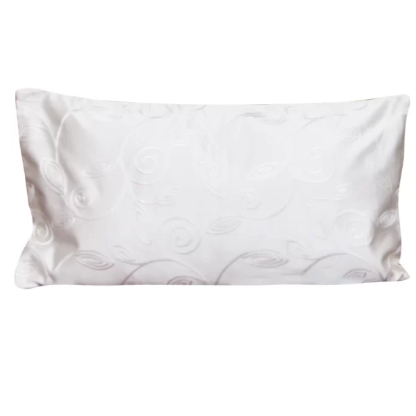 White Silk Embroidered